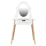 Paris Prix Coiffeuse Enfant 1 Tiroir  Louise  109cm Blanc