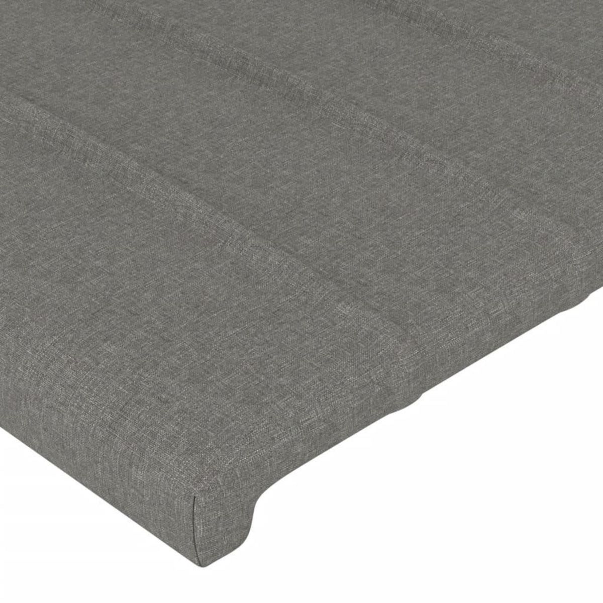 VIDAXL Tete de lit a LED Gris fonce 103x16x118/128 cm Tissu