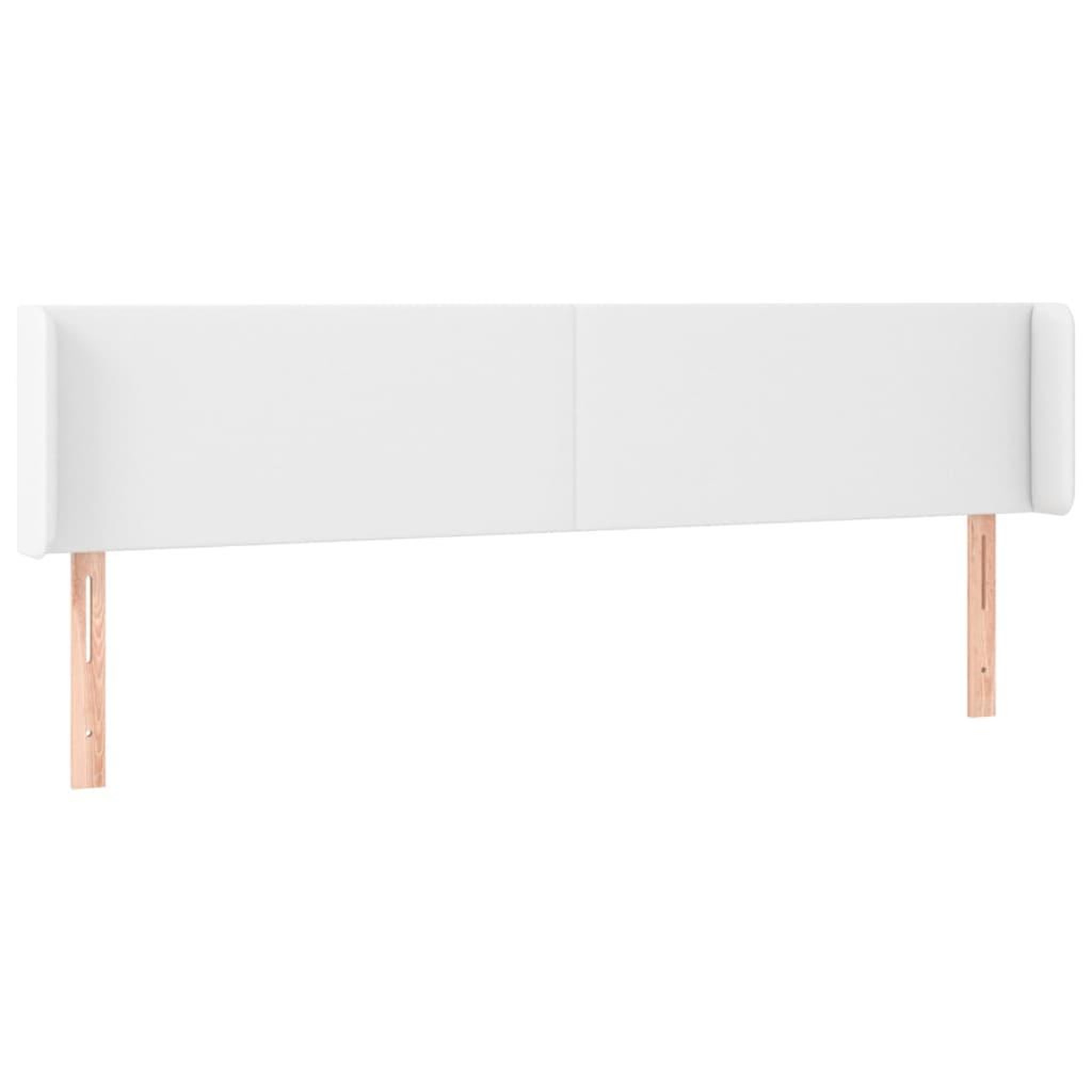 Voir la diapositive 3 : VIDAXL Tete de lit a LED Blanc 203x16x78/88 cm Similicuir