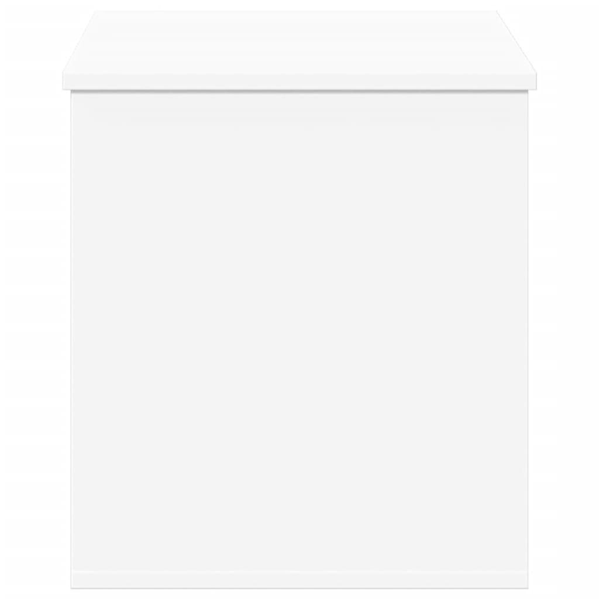 Voir la diapositive 5 : VIDAXL Boîte de rangement blanc 100x42x46 cm bois d'ingenierie
