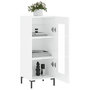 Voir la diapositive 4 : VIDAXL Buffet Blanc brillant 34,5x34x90 cm Bois d'ingenierie
