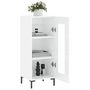 Voir la diapositive 4 : VIDAXL Buffet Blanc brillant 34,5x34x90 cm Bois d'ingenierie