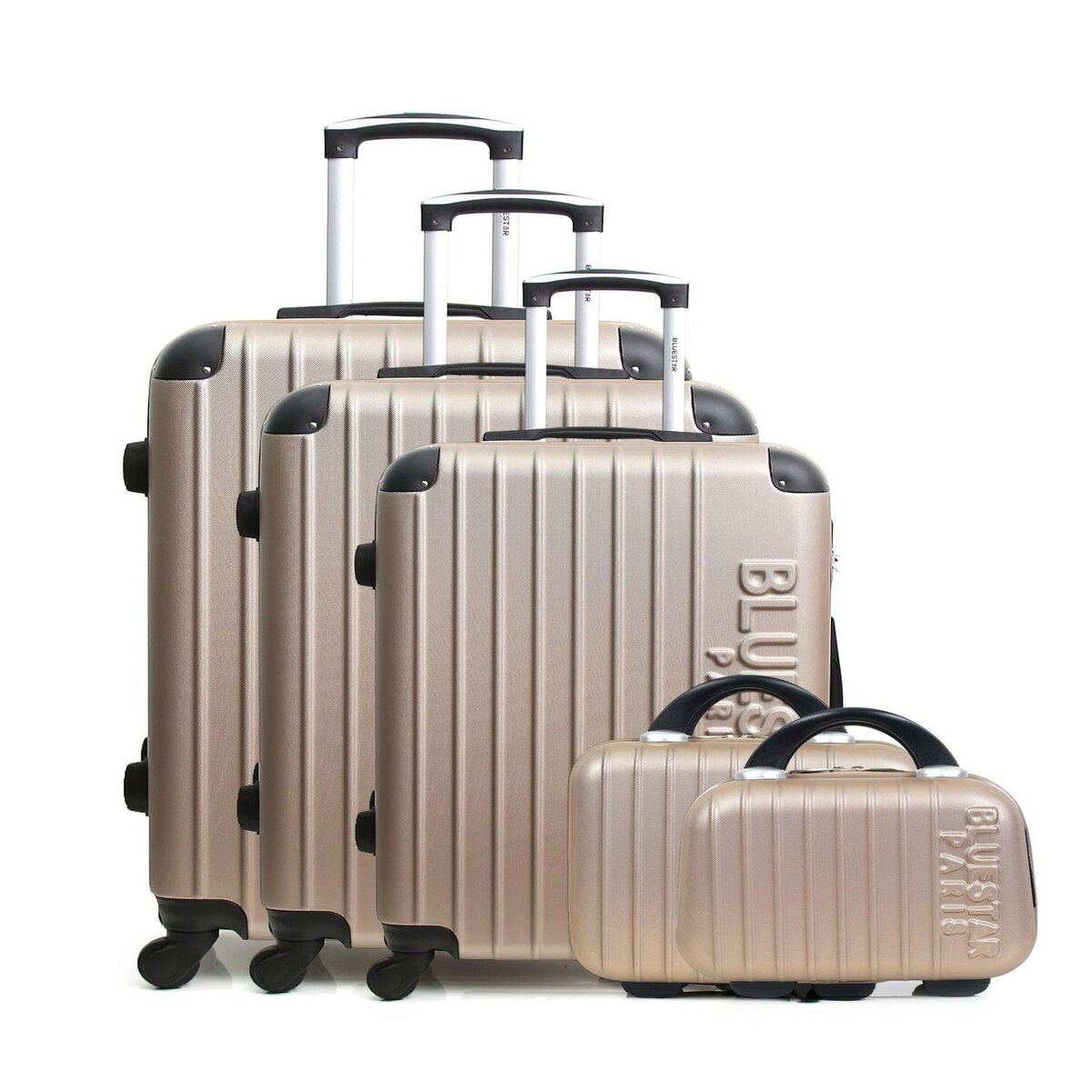 BLUESTAR BLUESTAR - Set de 5 Valises BUCAREST-F 75 cm 4 Roues