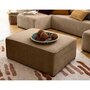 Voir la diapositive 1 : BEST MOBILIER Topaze - pouf - en velours côtelé plat