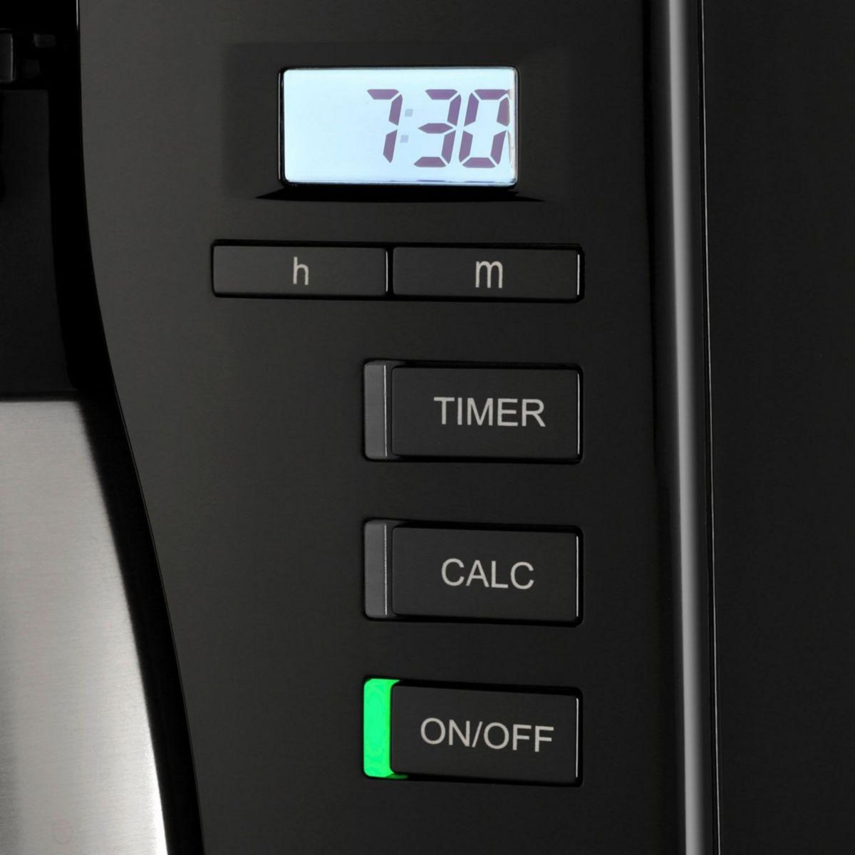 Melitta Cafetière look v therm timer noir acier brossé