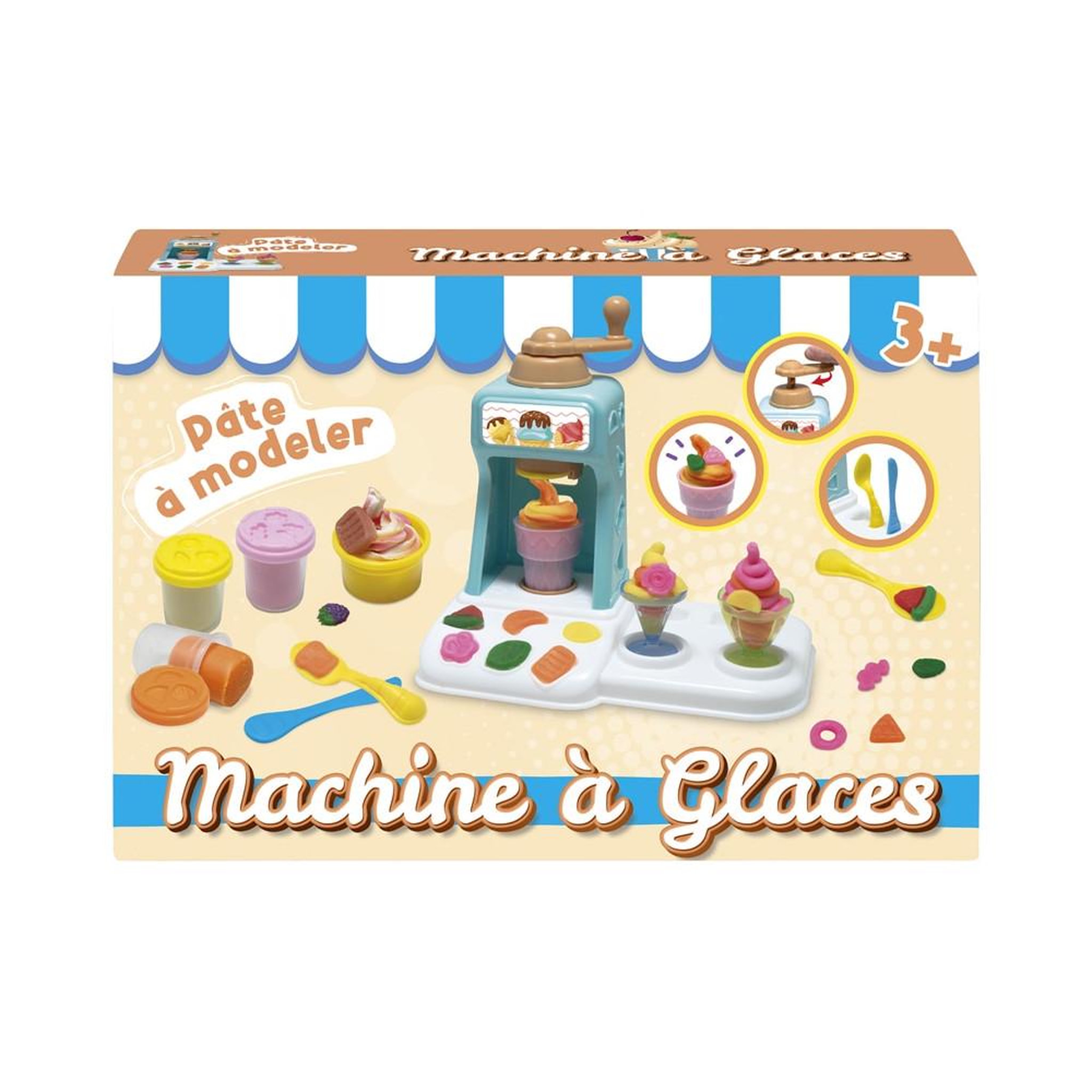 Coffret machine à glaces et pâtes pour jeu d'imitation assorti