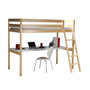 Voir la diapositive 1 : Lit Mezzanine ASTRID 90X190 cm + bureau 