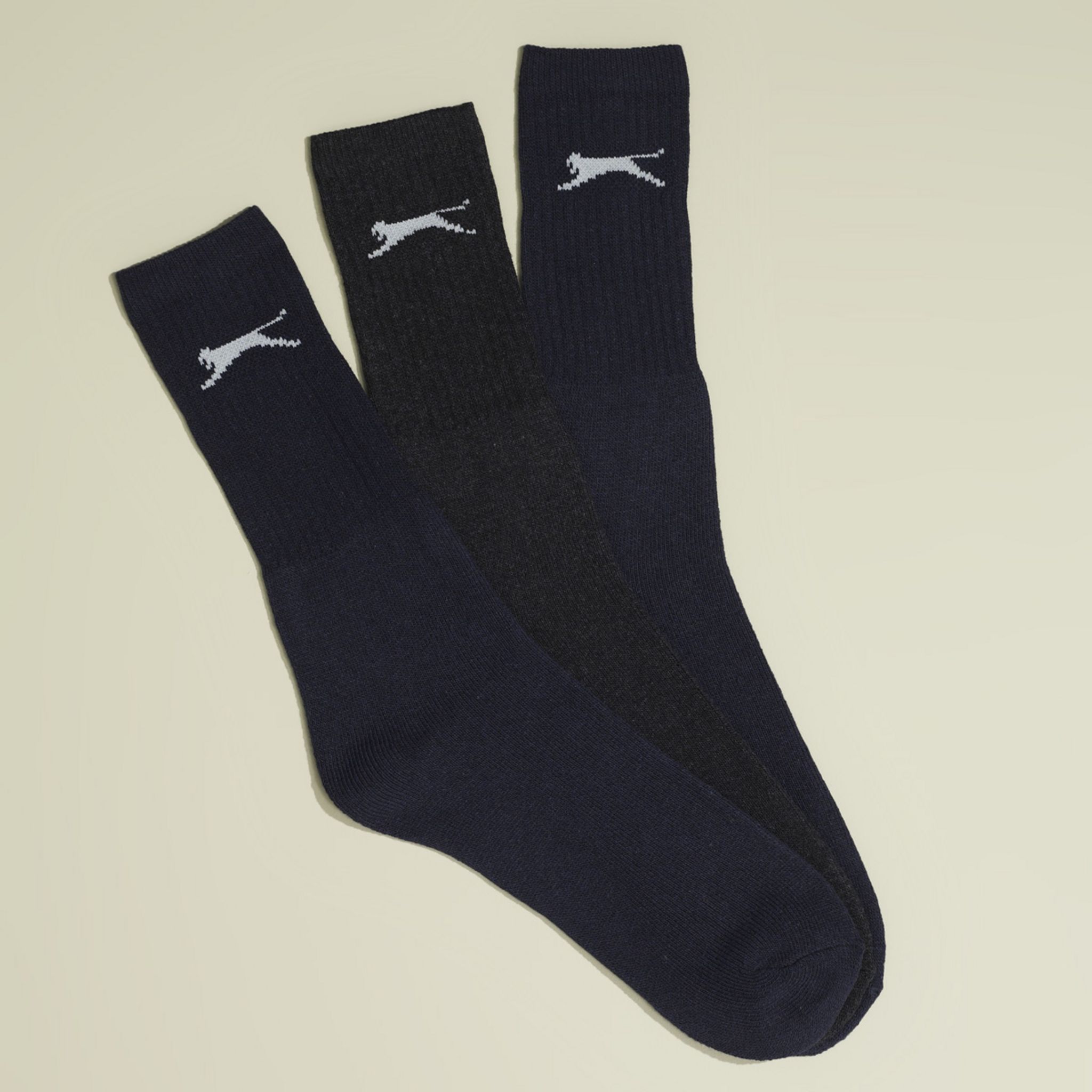 10 Paires De Chaussettes Slazenger Garçon (blanches, Coupe Basse, Taille 6-8)