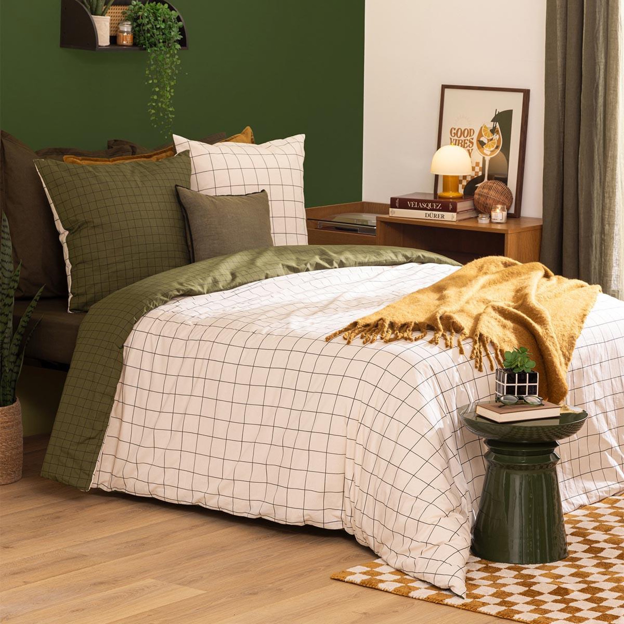 ATMOSPHERA Parure de lit 3 pièces  maati  240x220cm beige