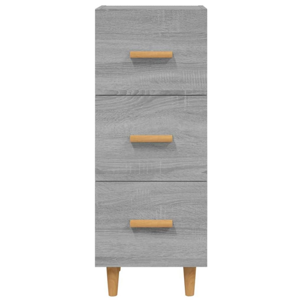 VIDAXL Buffet Sonoma gris 34,5x34x90 cm Bois d'ingenierie