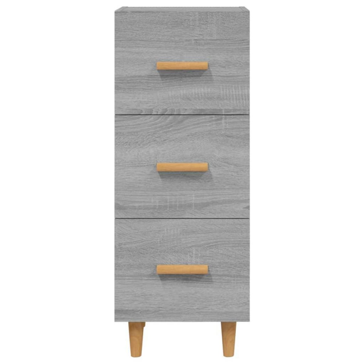 VIDAXL Buffet Sonoma gris 34,5x34x90 cm Bois d'ingenierie