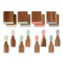 Voir la diapositive 2 : LIVOO Set 8 spatules + 8 planchettes bois - MEN427