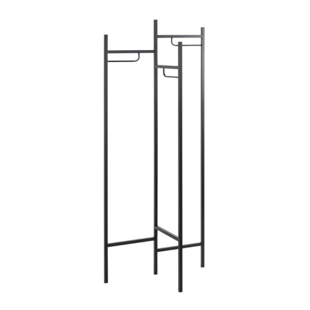 Paris Prix Portant à Vêtements Design  Tee  170cm Noir