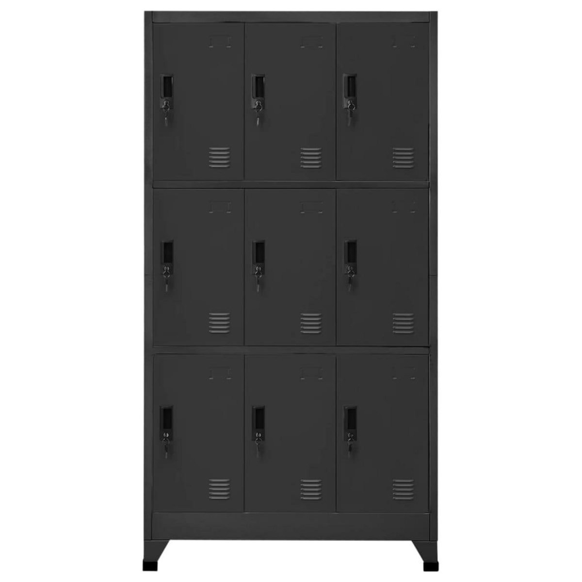 VIDAXL Armoire a casiers Anthracite 90x45x180 cm Acier