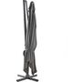 Voir la diapositive 2 : GARDENSTAR Parasol déporté  - Aluminium et polyester - 3x4 m - gris 