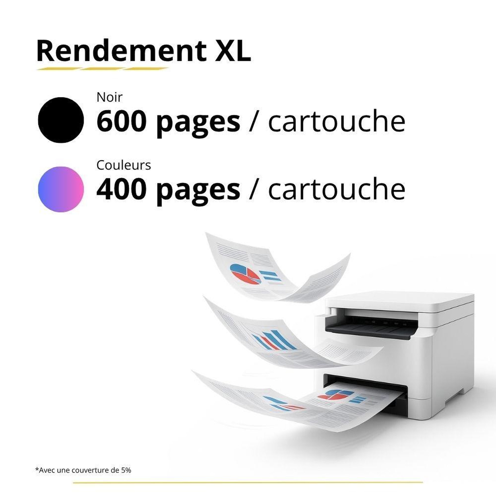 Voir la diapositive 3 : 123CONSOMMABLES Pack 123CONSOMMABLES compatible Epson 603XL – 4 cartouches