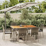 Voir la diapositive 1 : VIDAXL Ensemble a manger jardin et coussins 7 pcs gris rotin