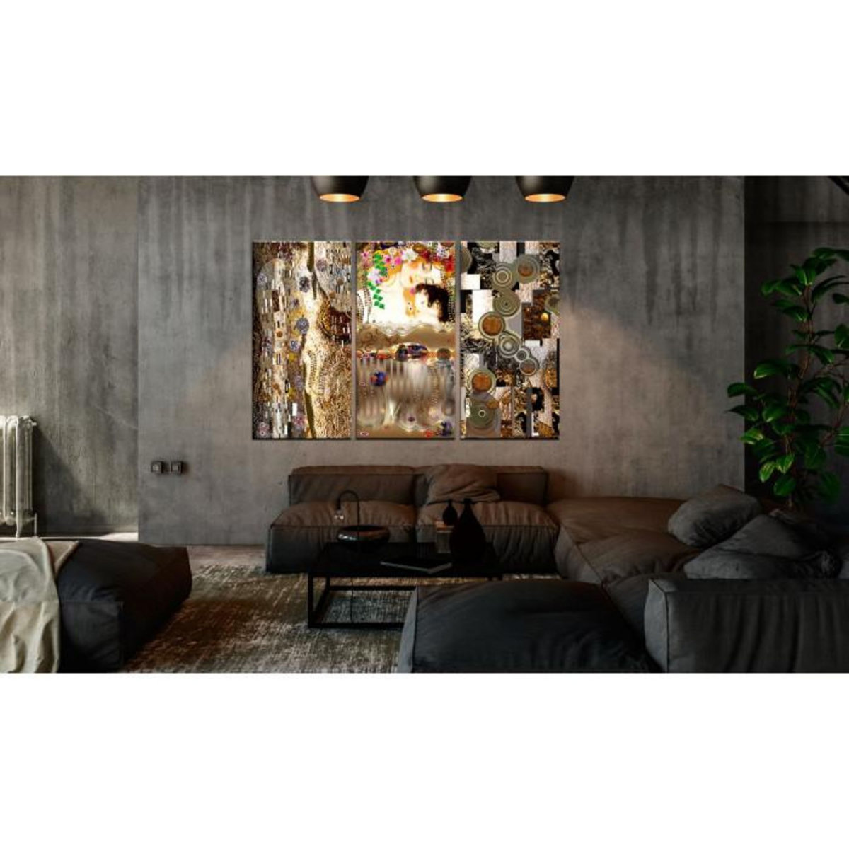 Paris Prix Tableau Imprimé 3 Panneaux  Mom with Child