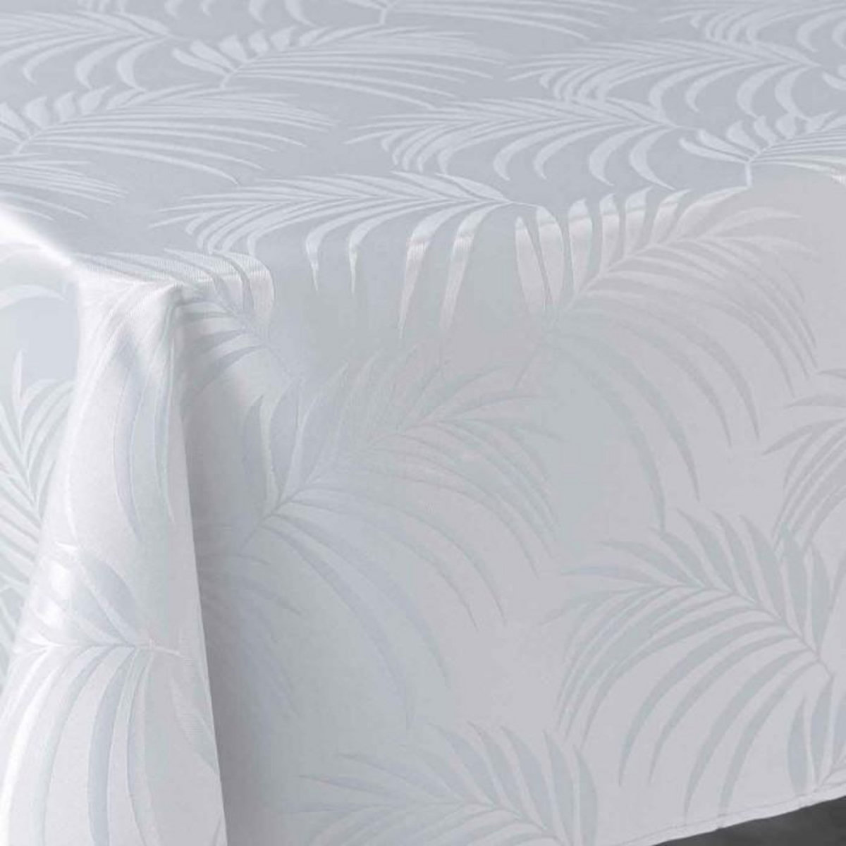 Paris Prix Nappe Jacquard  Plumette  140x240cm Gris