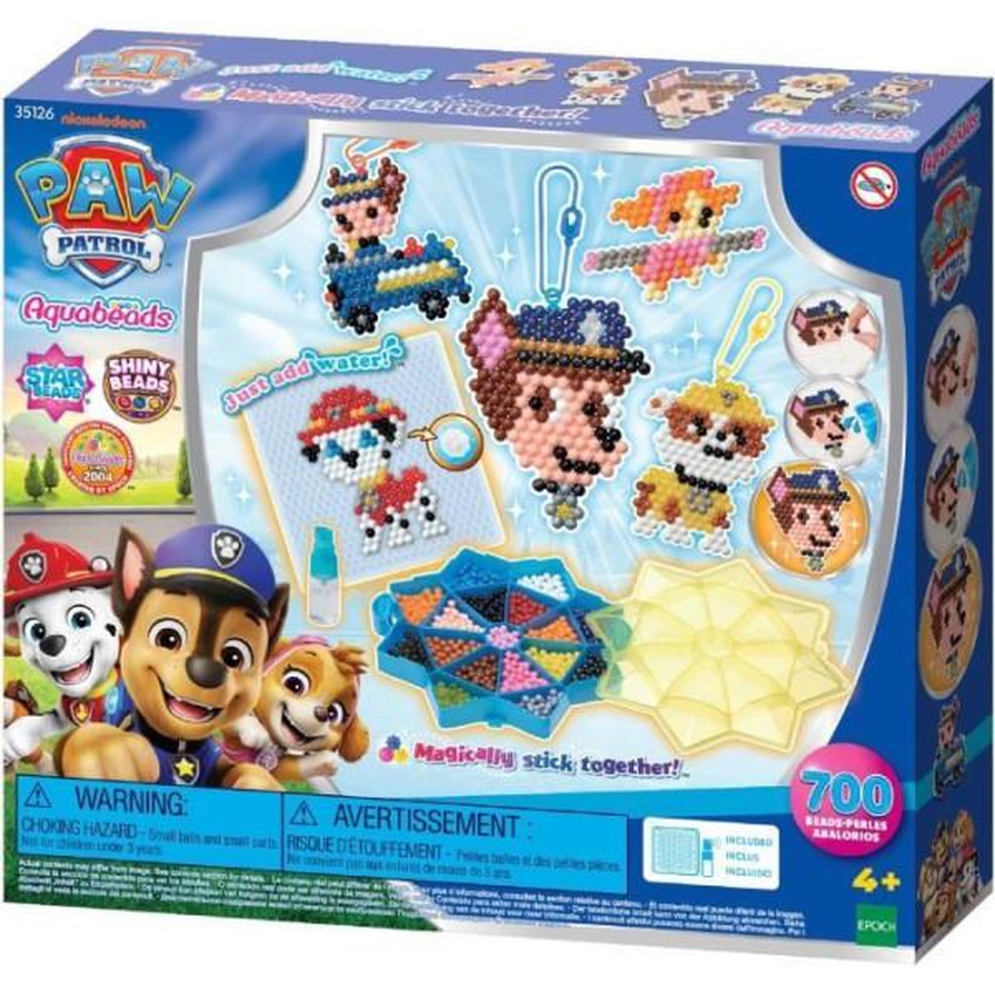 Voir la diapositive 2 : Aquabeads Le mega coffret - AQUABEADS - Pat'Patrouille - 800 perles - Des 4 ans