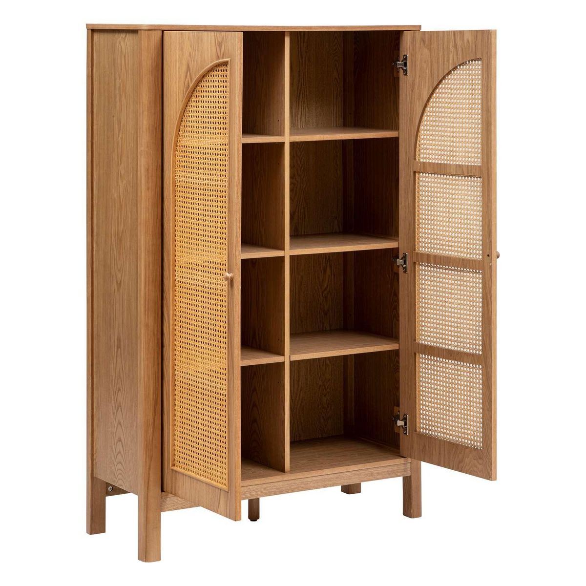 ATMOSPHERA Armoire 2 portes en cannage TIRIA - Marron