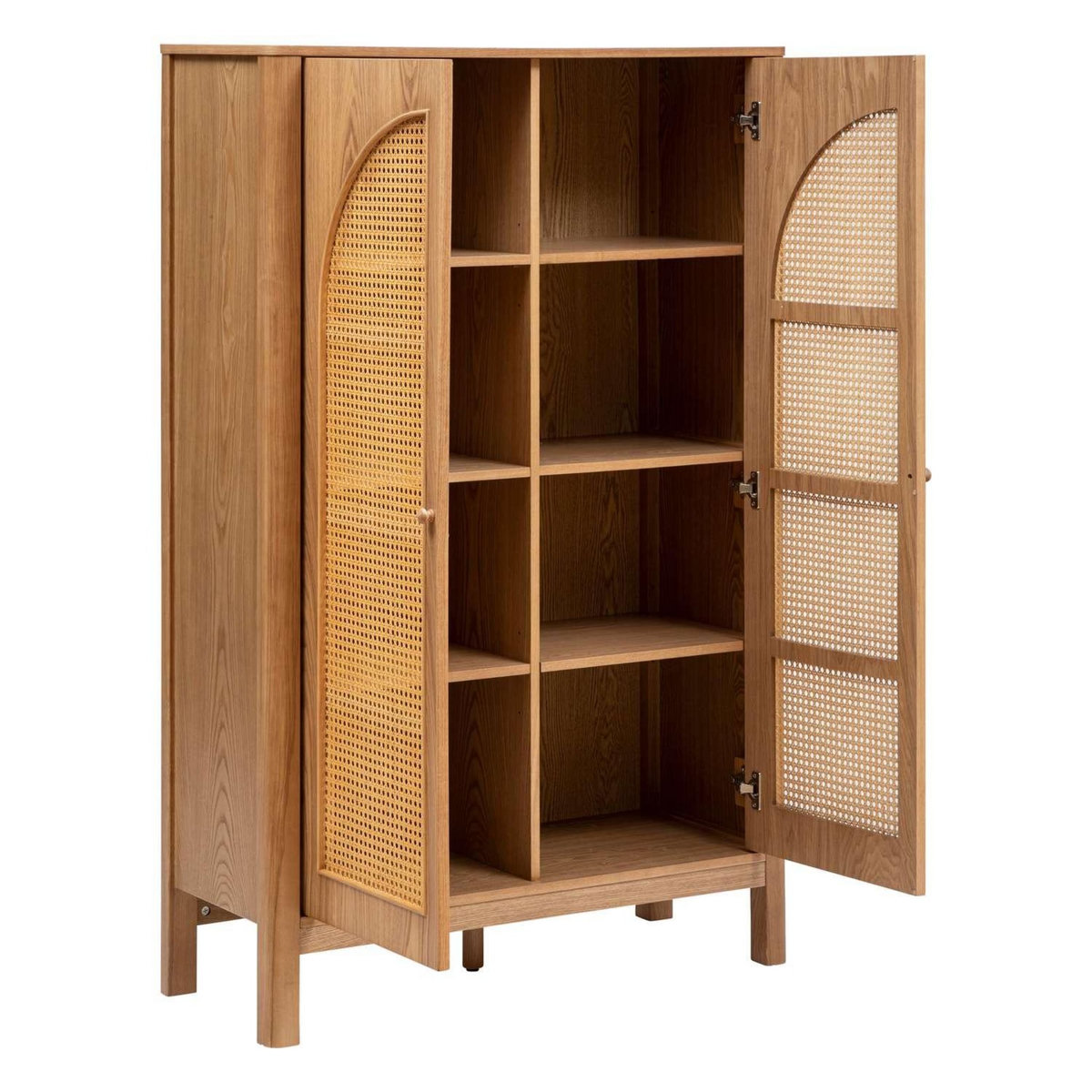 ATMOSPHERA Armoire 2 portes en cannage TIRIA - Marron