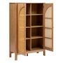 Voir la diapositive 3 : ATMOSPHERA Armoire 2 portes en cannage TIRIA - Marron