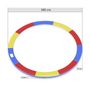 Voir la diapositive 3 : JUMP4FUN Coussin de protection des ressorts pour trampoline 12FT-366cm - Multicolore
