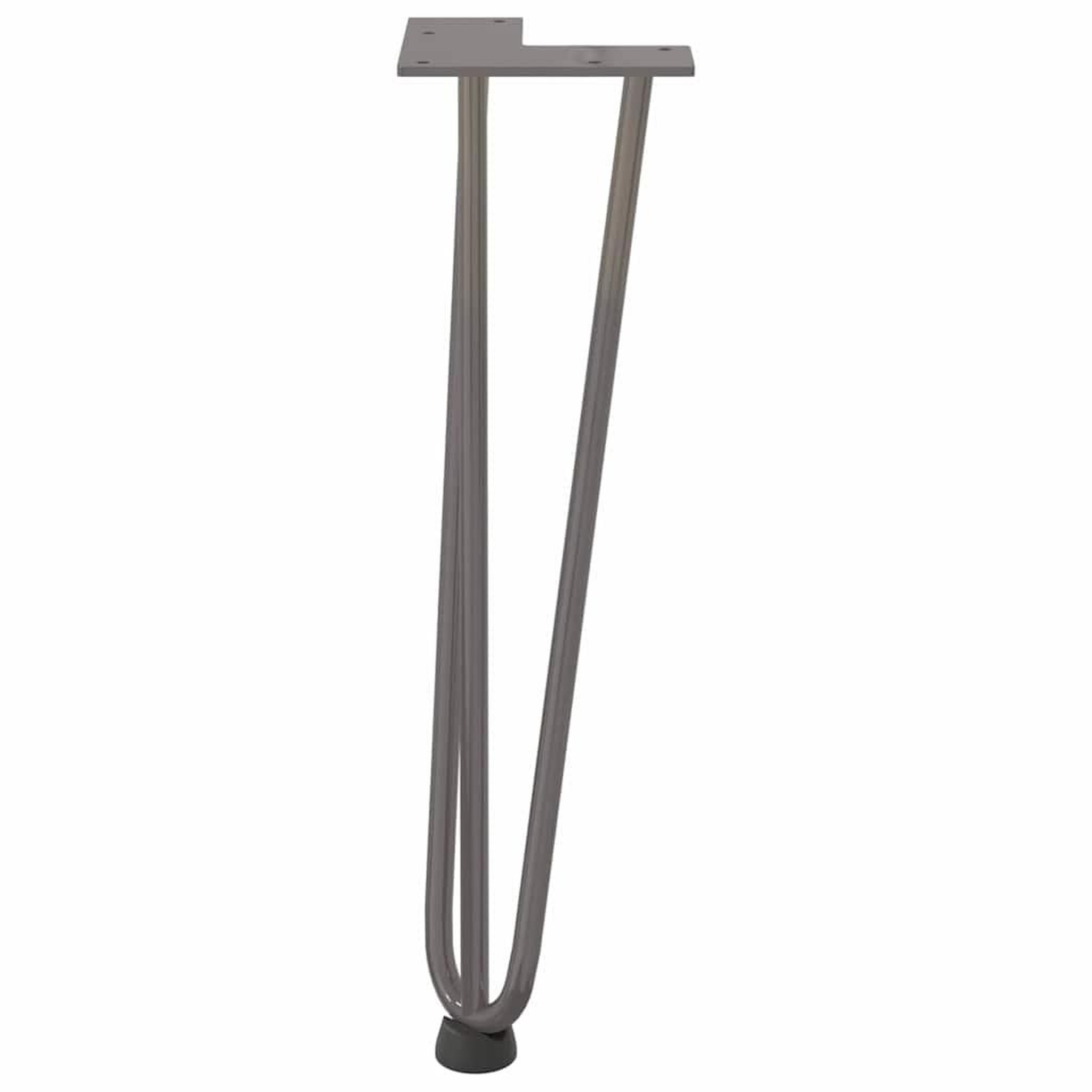 Voir la diapositive 5 : VIDAXL Pieds de table en forme d'epingle a cheveux 42 cm acier massif