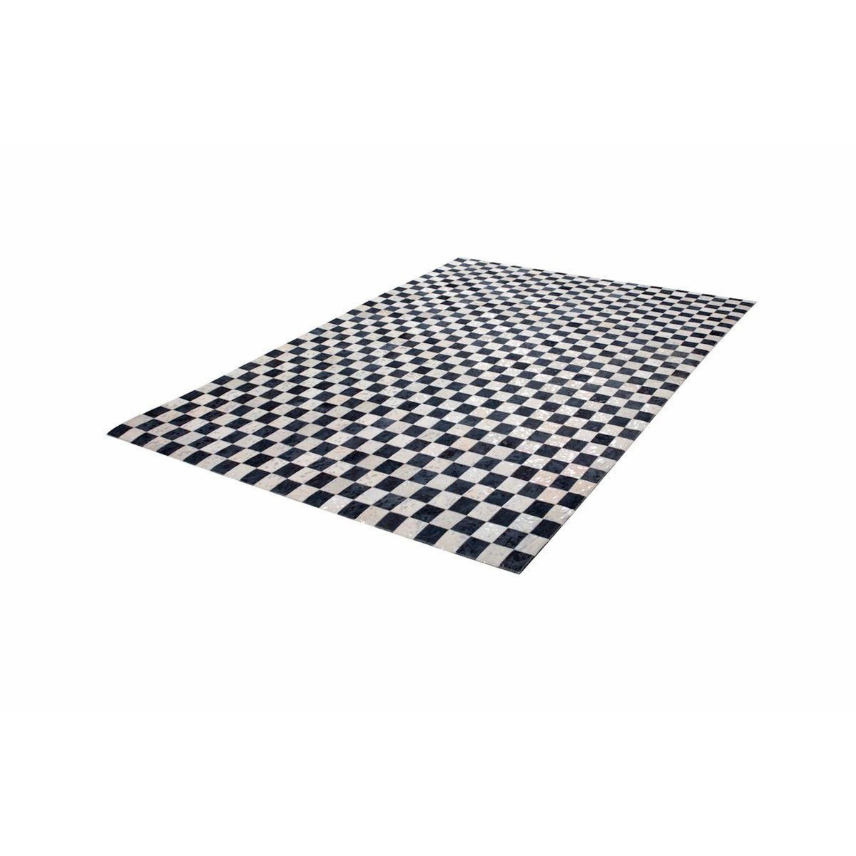 Paris Prix Tapis en Cuir Fait Main  Rocket  Argent & Gris