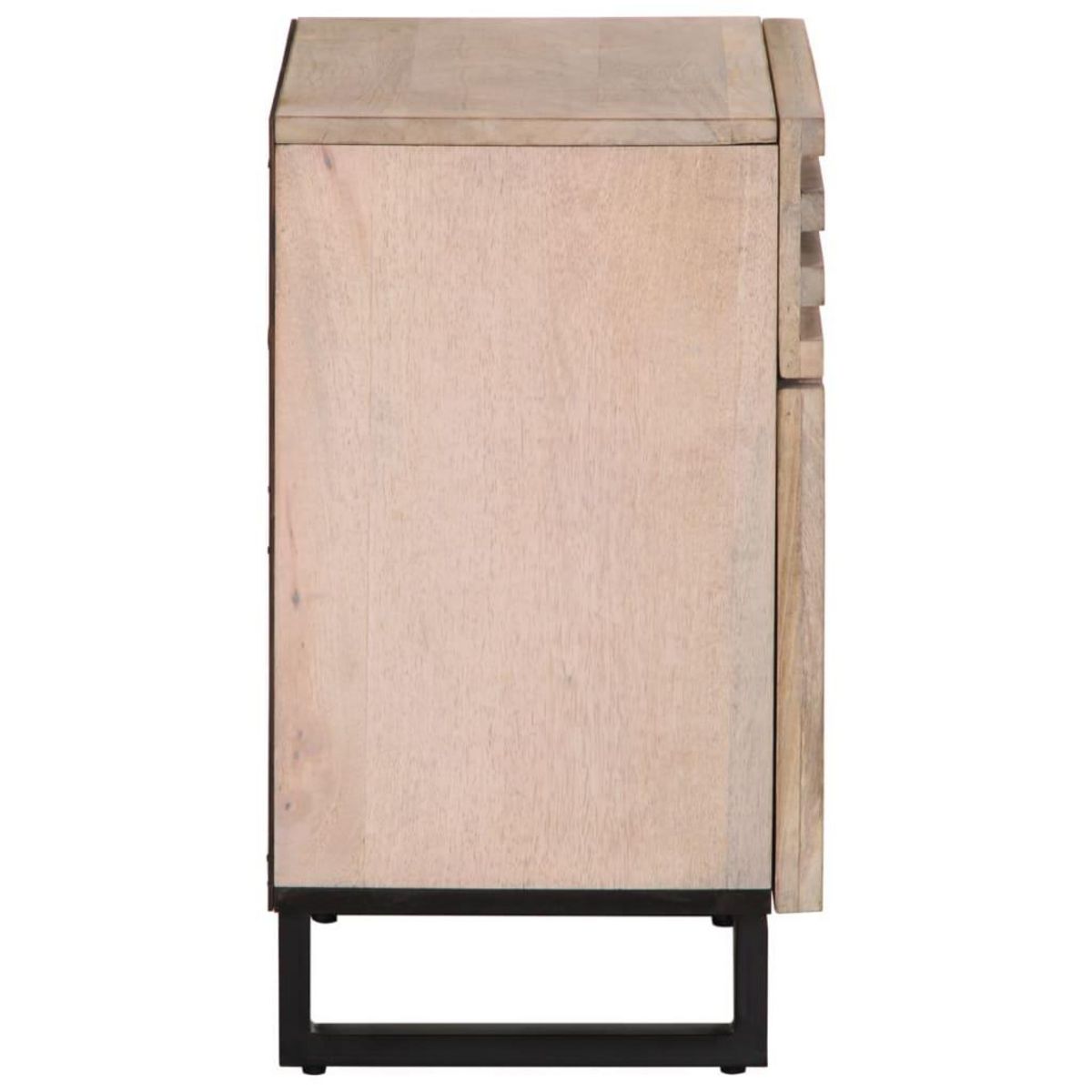 VIDAXL Table de chevet blanc 50x34x60 cm bois de manguier massif