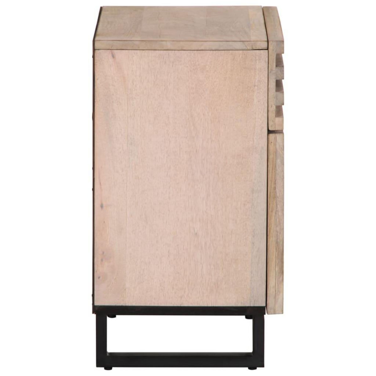 VIDAXL Table de chevet blanc 50x34x60 cm bois de manguier massif