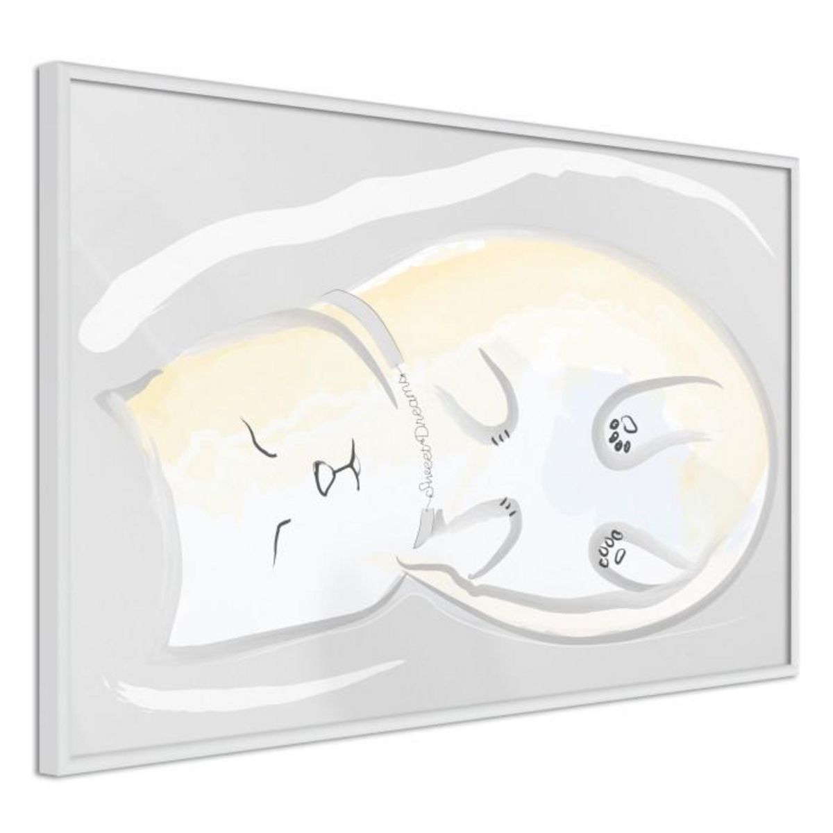 Paris Prix Affiche Murale Encadrée  Happy Kitty