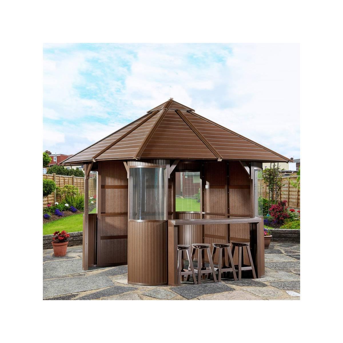 Habitat et Jardin Abri de spa  Bali  - 330 x 330 x 323 cm