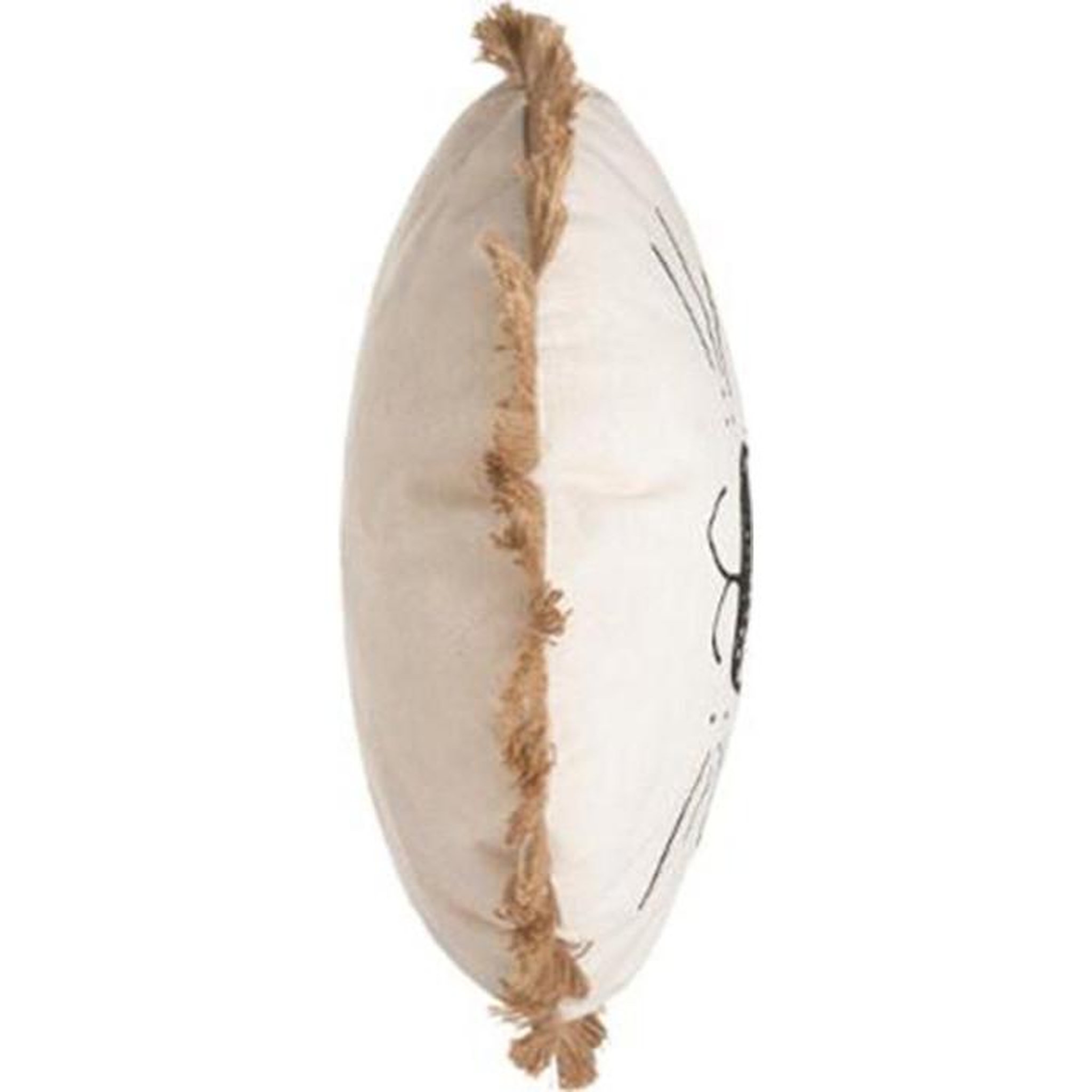 Voir la diapositive 3 : Atmosphera Kids Coussin déco  lion franges  44cm naturel