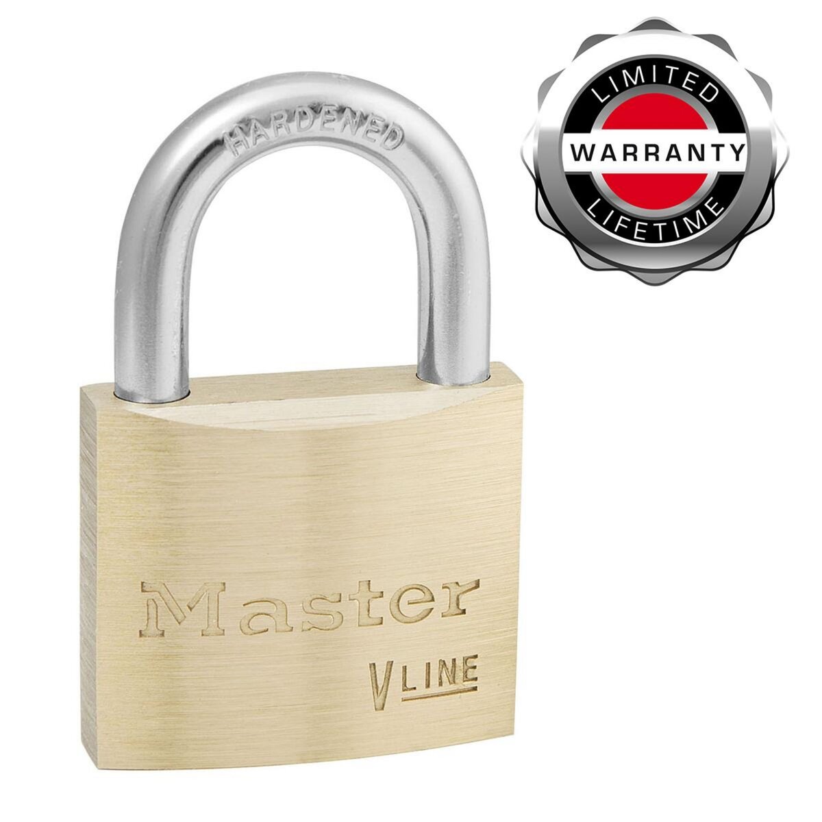 Master lock 4140EUR Cadenas à Clé en Laiton, Doré, 6 x 4 x 1,3 cm