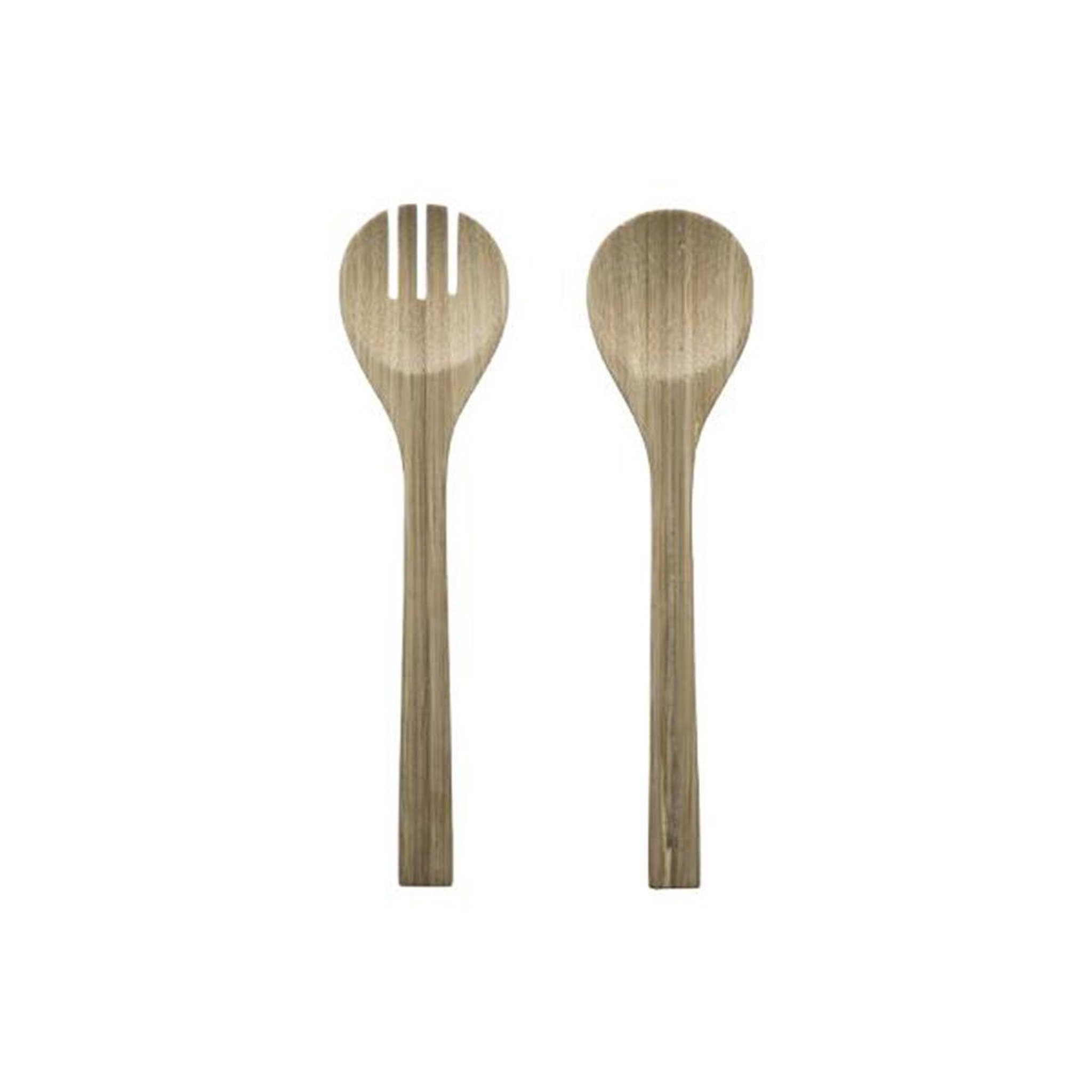 FIVE Couverts à salade  bambou  30cm naturel