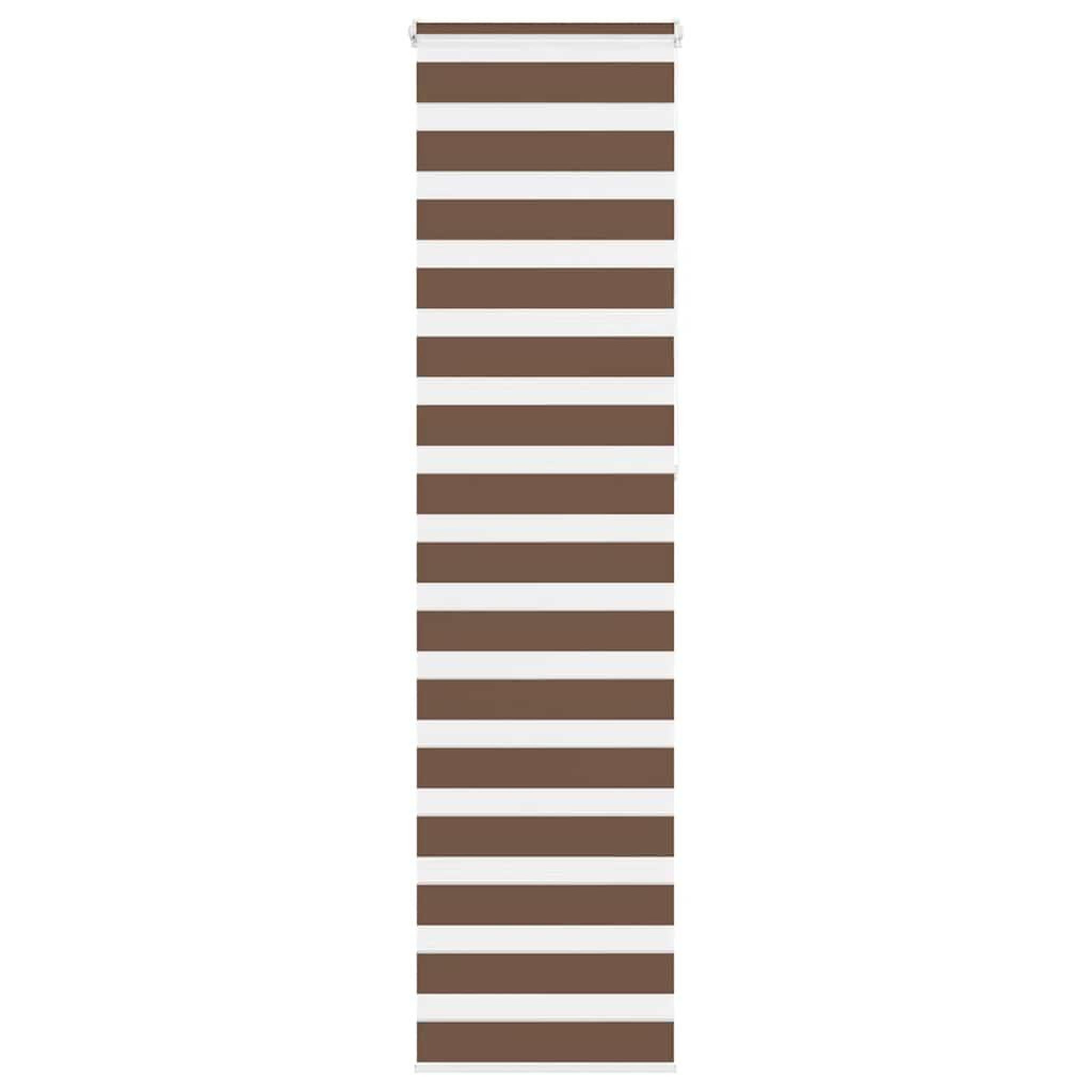 VIDAXL Store zebre marron 55x230 cm largeur du tissu 50,9 cm polyester