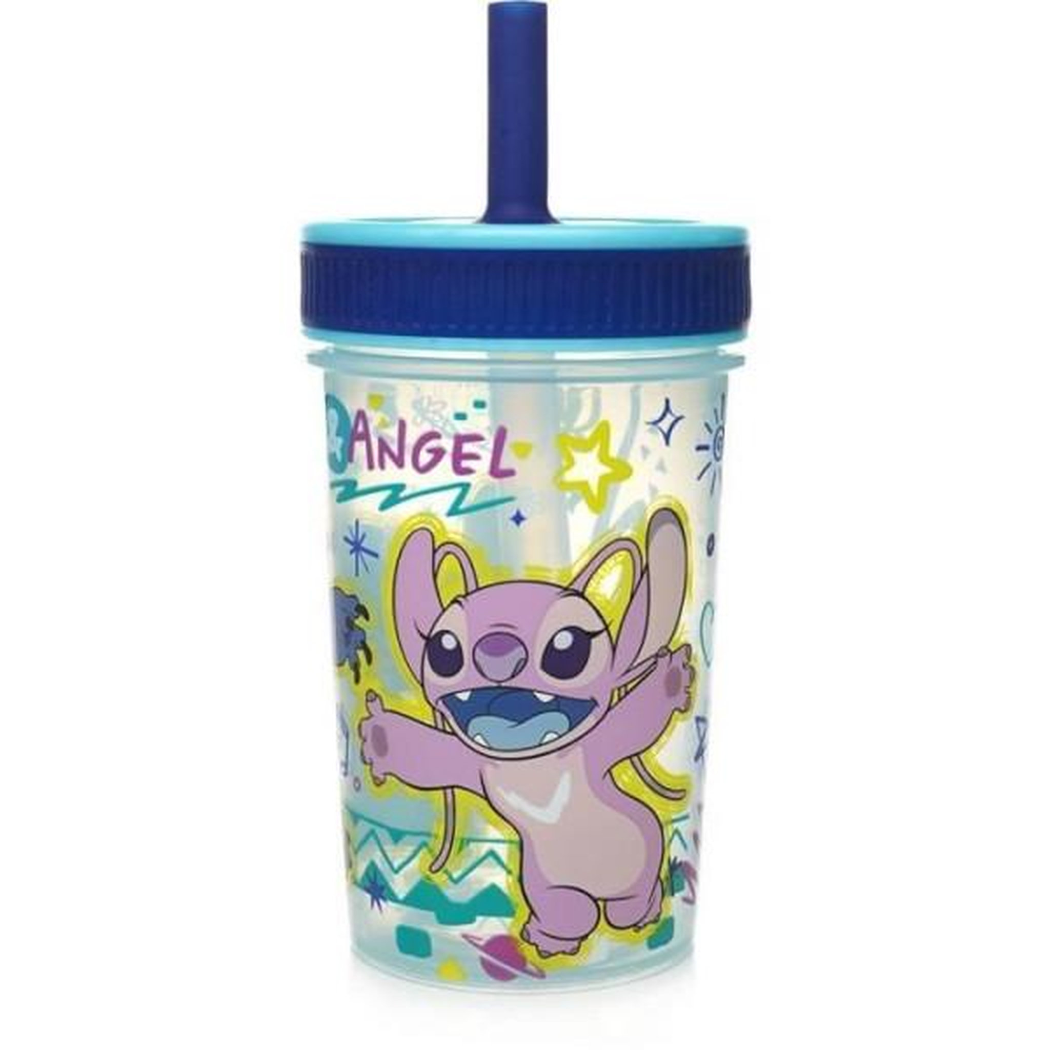Voir la diapositive 2 : THERMOBABY Gobelet a paille - thermobaby - lilo & stitch - 420 ml - anti-fuite - sans bpa