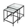 Voir la diapositive 3 : Paris Prix Lot de 2 Tables Gigognes Design  Rosa  40cm Noir