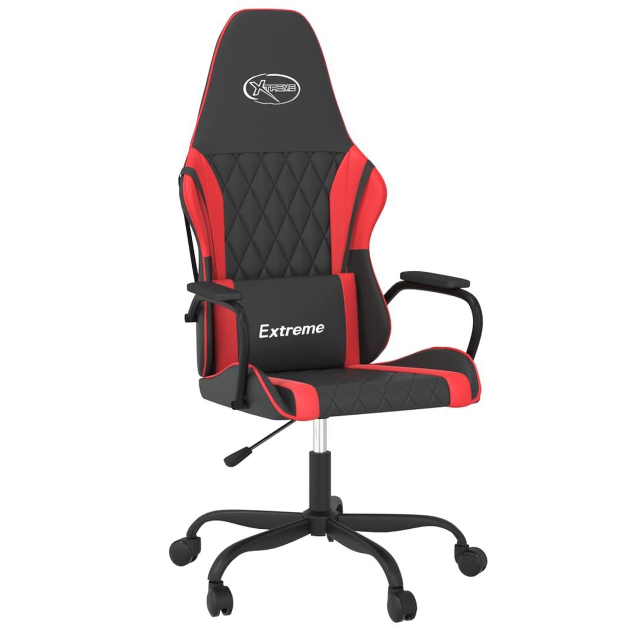 Voir la diapositive 2 : VIDAXL Chaise de jeu de massage Noir et rouge Similicuir