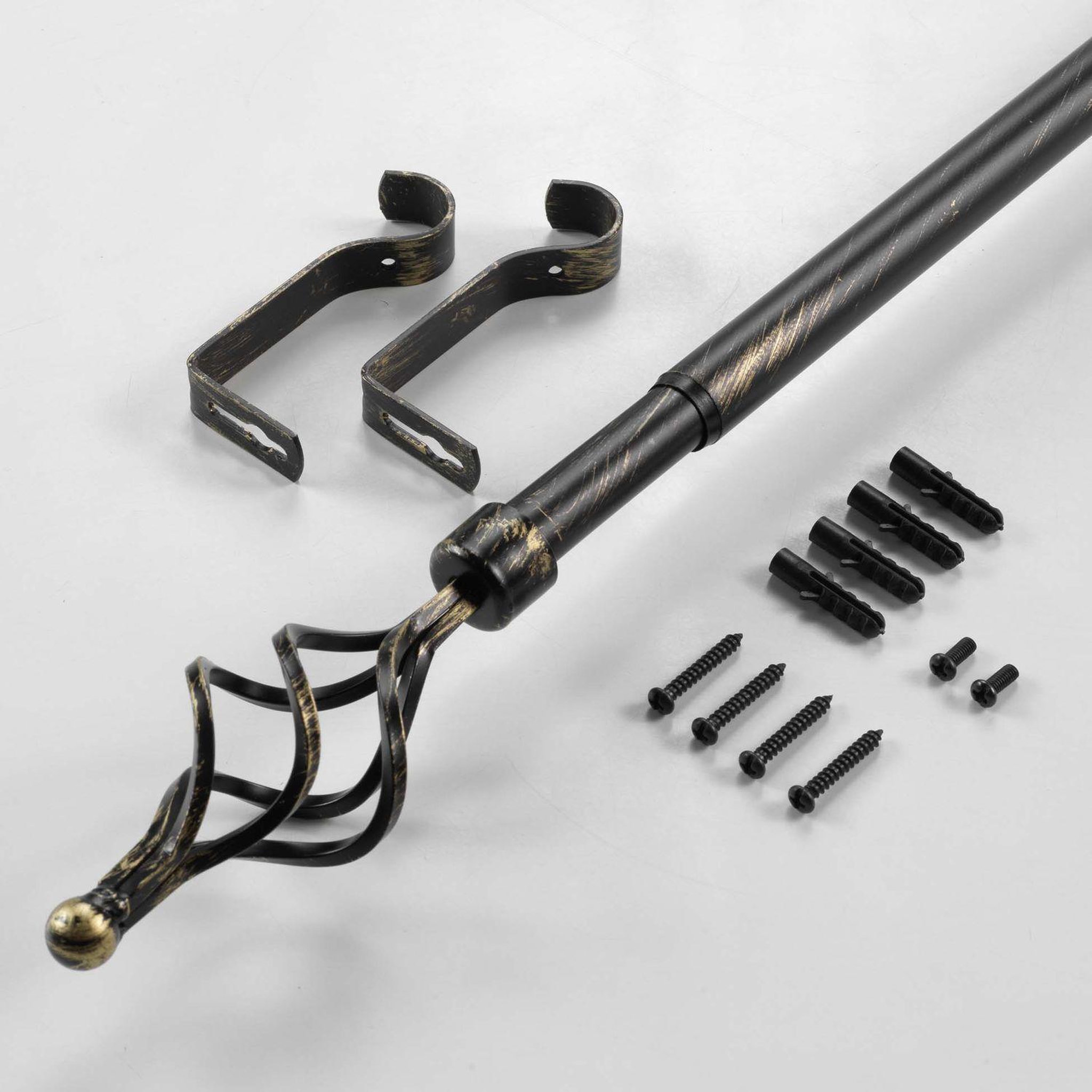 Voir la diapositive 3 : DOUCEUR D'INT�RIEUR Kit de tringle à rideaux extensible twisty