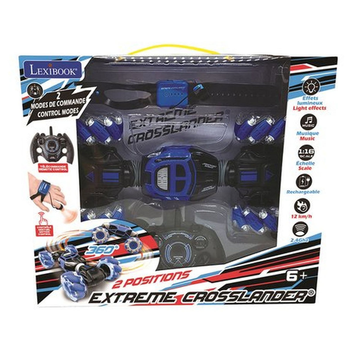 LEXIBOOK Voiture radio commandée Extrême Crosslander