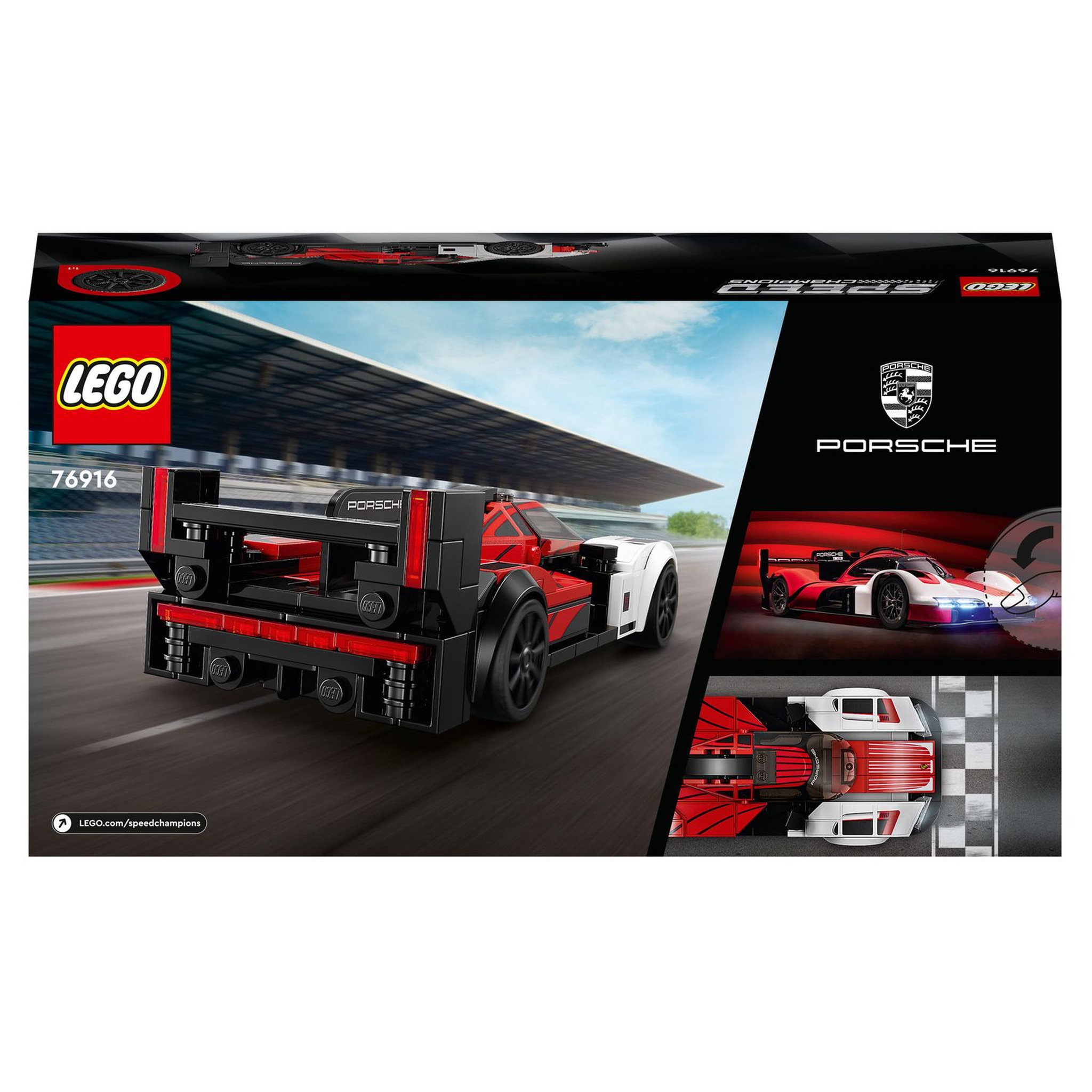 Voir la diapositive 9 : LEGO Speed Champions 76916 - Porsche 963, Kit de Maquette de Voiture de Course, Jouet pour Enfants, Set à Collectionner 2023 avec Minifigurine du Pilote