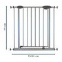 Voir la diapositive 4 : NORDLINGER PRO Barriere de sécurité Enfant SOFIA - 73 a 81 cm - Portillon - Gris Alu - NORDLINGER PRO