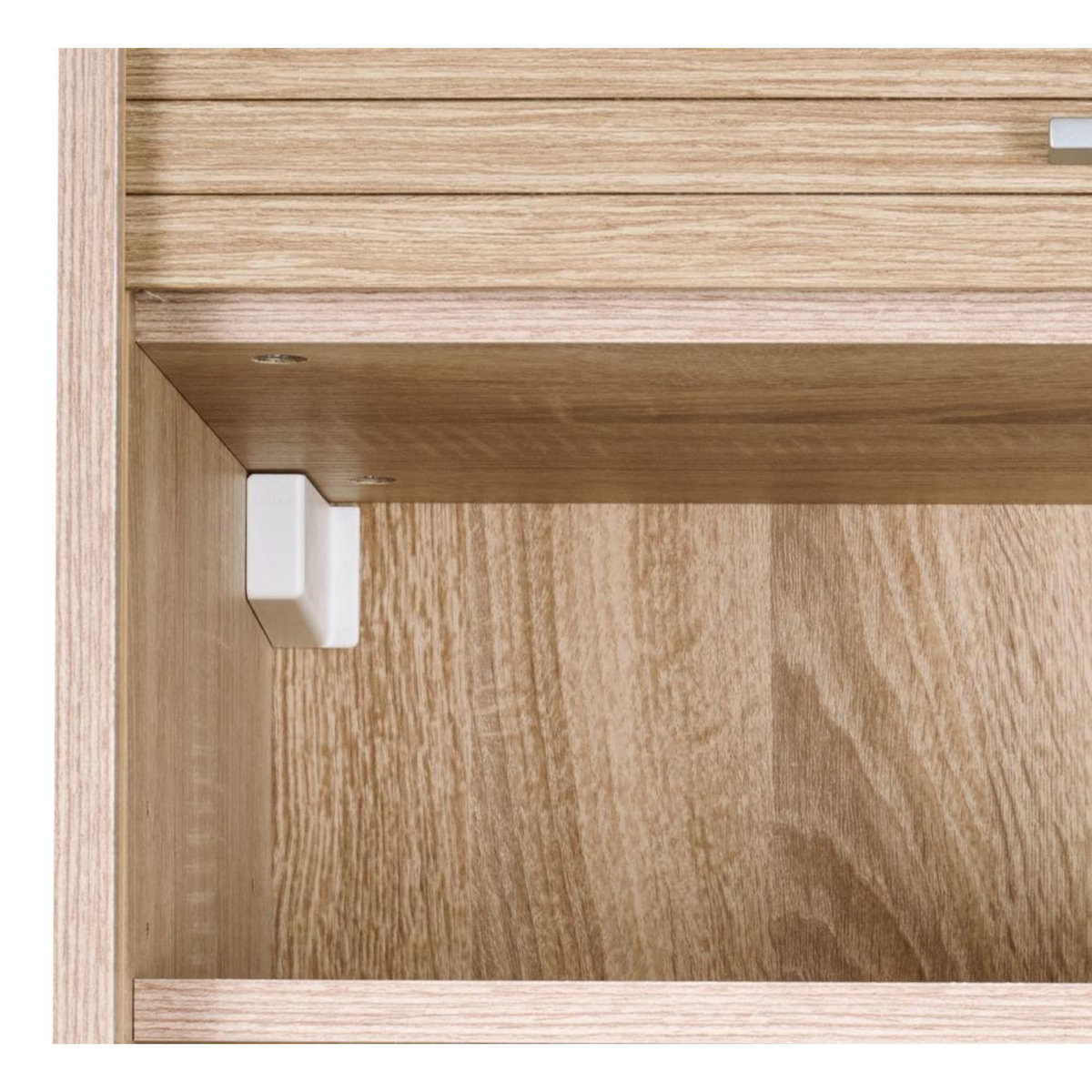 Rangement de cuisine à rideau coloris chêne L60 cm - COOKING