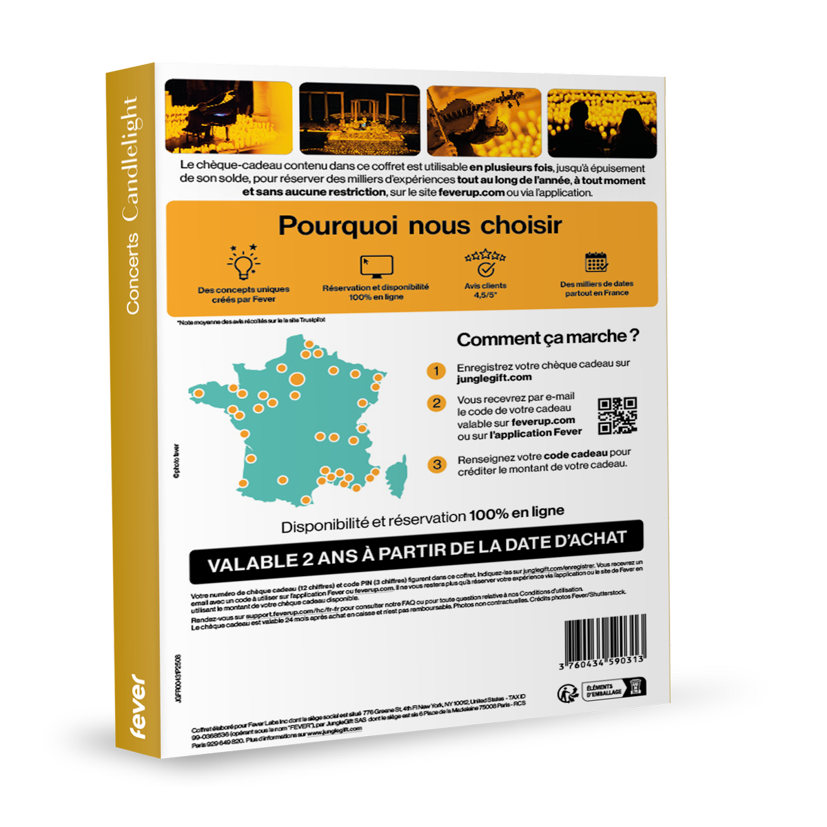 Coffret cadeau Candlelight : Concert à la bougie