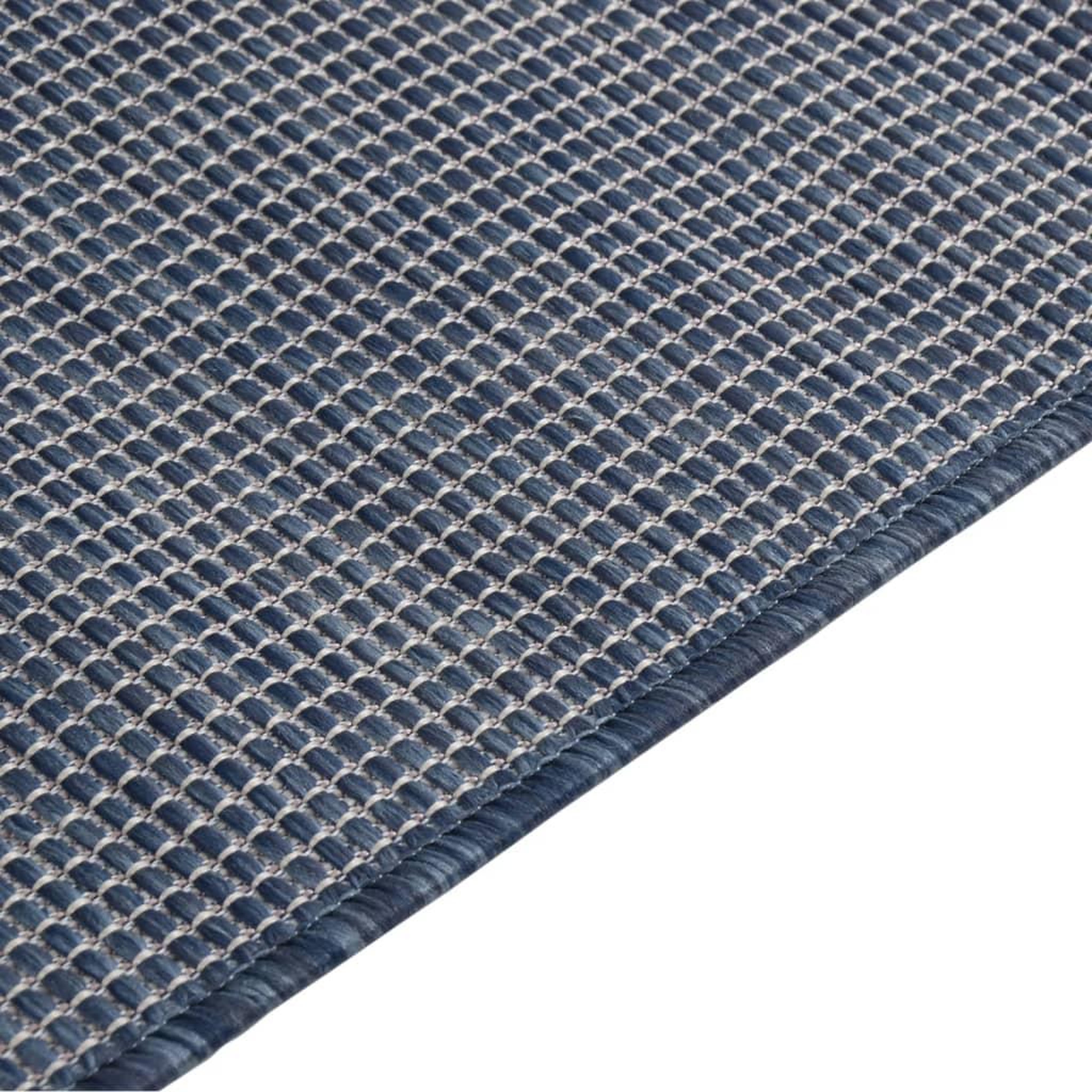 Voir la diapositive 4 : VIDAXL Tapis a tissage plat d'exterieur 120x170 cm Bleu