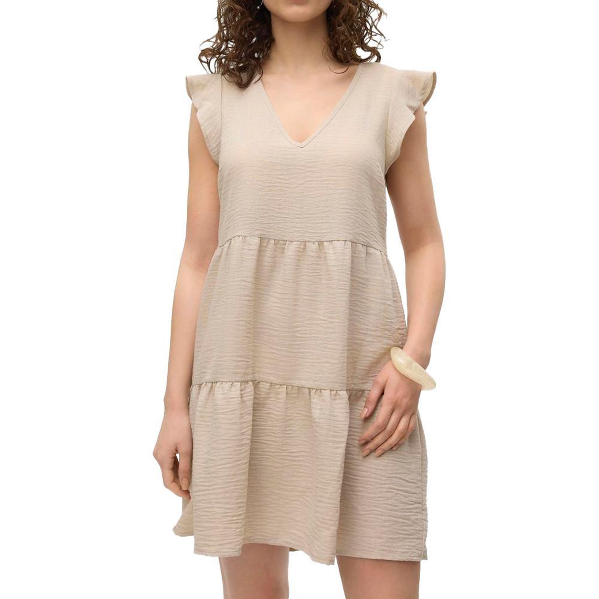 Vero Moda Robe Beige Femme Vero Moda Kita. Coloris disponibles : Beige