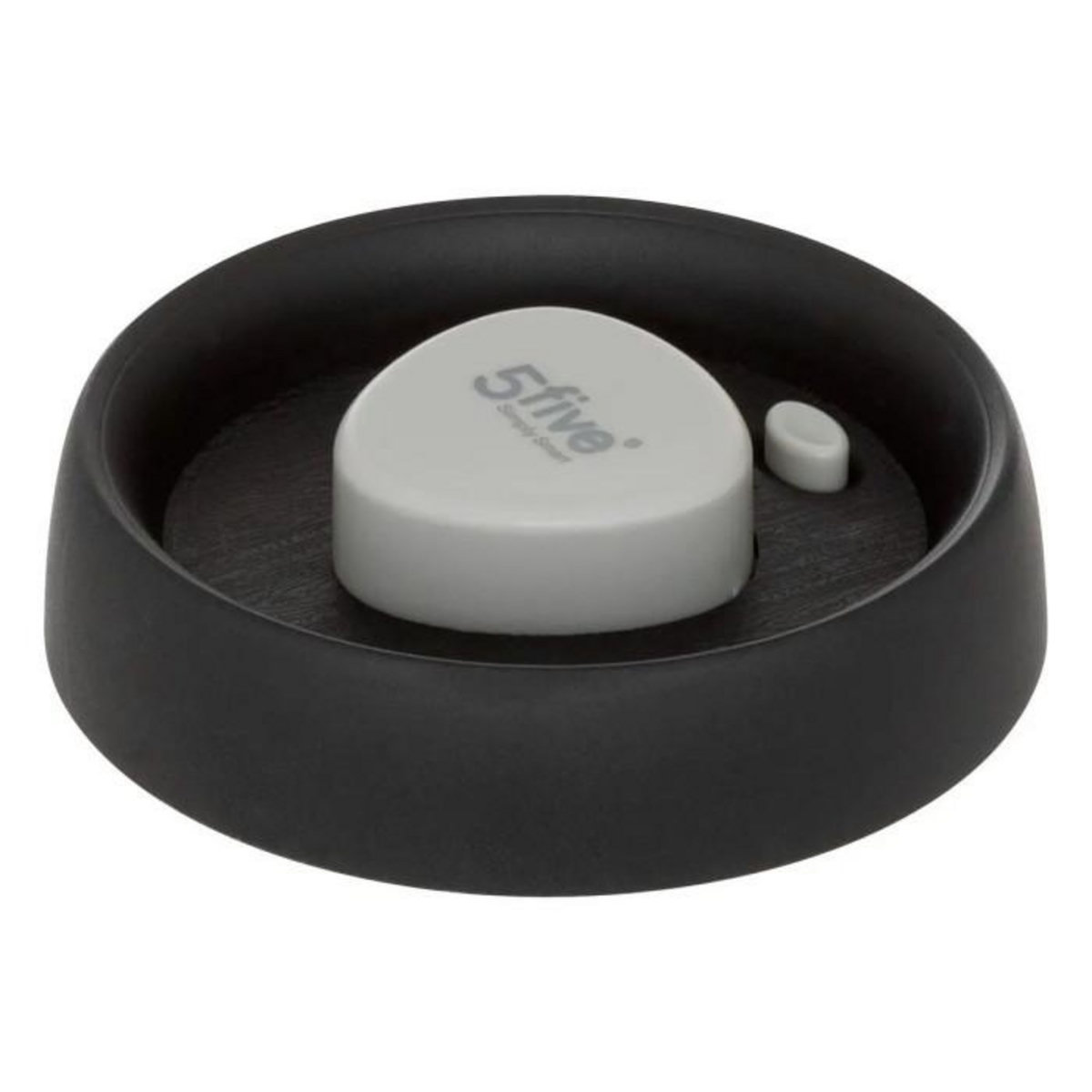 FIVE Bocal en Verre  Hermet  1L Transparent & Noir